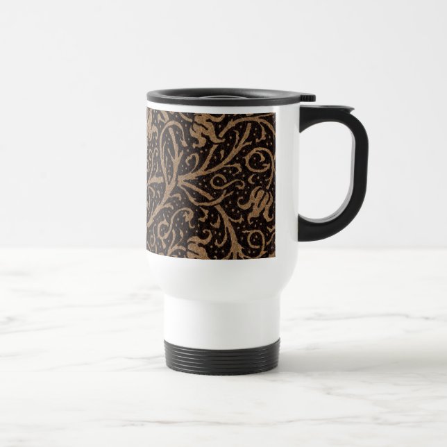 Mug De Voyage William Morris Campion Cuir Damassé (Droite)