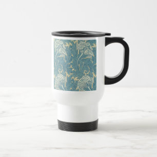 Mug De Voyage William Morris Classique Tulipe Bleu Floral
