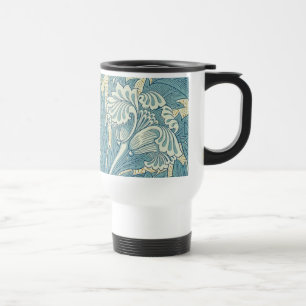 Mug De Voyage William Morris Classique Tulipe Bleu Floral