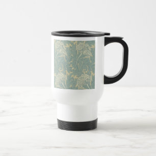 Mug De Voyage William Morris Classique Tulipe Bleu Floral