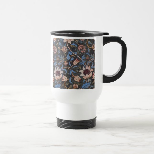 Mug De Voyage William Morris Evenlode Textile Floral Art (Droite)