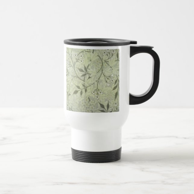 Mug De Voyage William Morris Jasmine Botanique Antique Vintage (Droite)