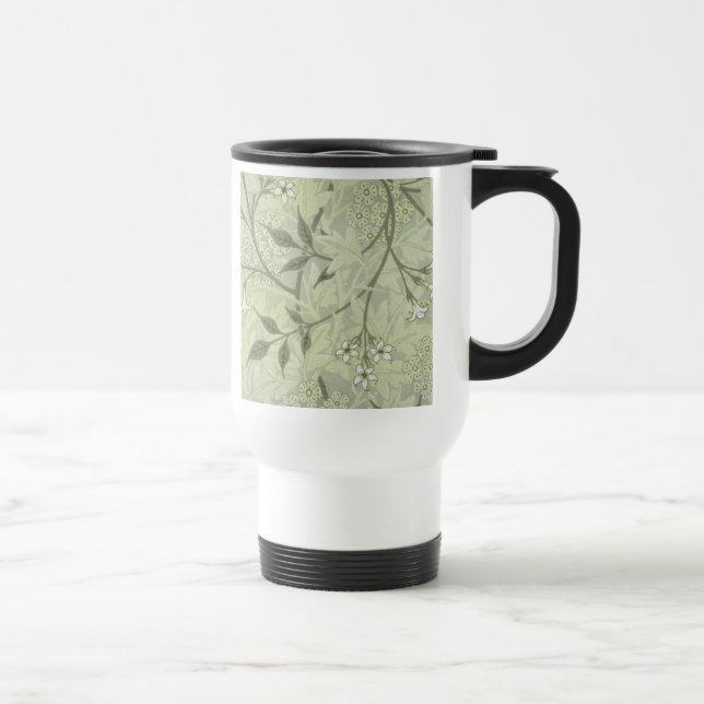 Mug De Voyage William Morris Jasmine Botanique Antique Vintage (Droite)