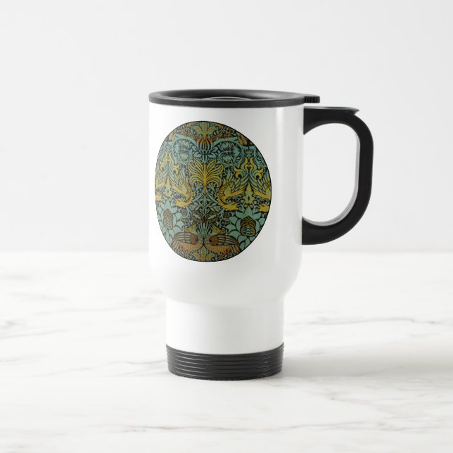 Mug De Voyage William Morris Peacock Dragon Fond d'écran (Droite)