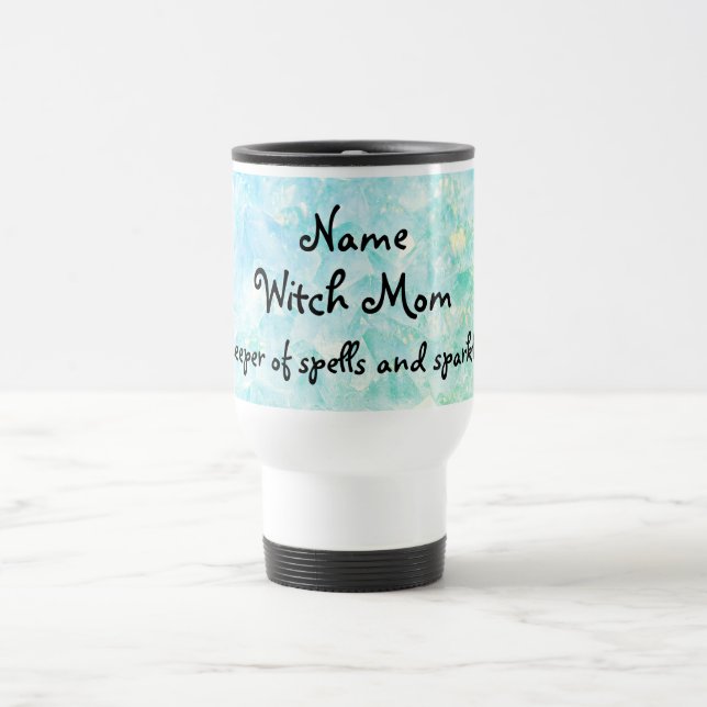Mug De Voyage Witch Mom personnalisée Voyage Mug (Centre)