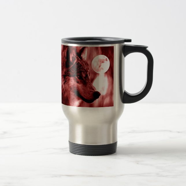 Mug De Voyage Wolf Eyes & Moon (Droit)
