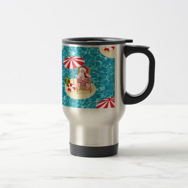 Mug De Voyage xmas beach santa claus (Droit)