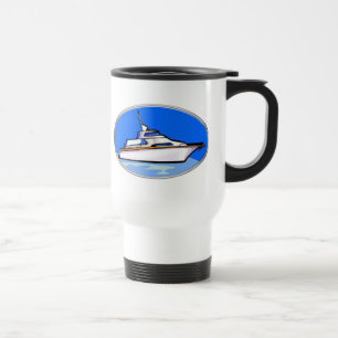 Mug De Voyage Yacht dans l'ovale