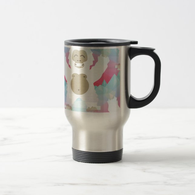 Mug De Voyage yeti rose (Droit)