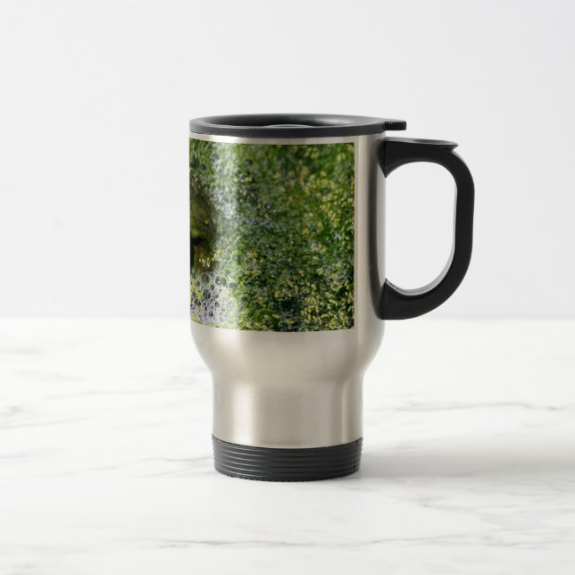Mug De Voyage Yeux de grenouille dans un étang (Droit)