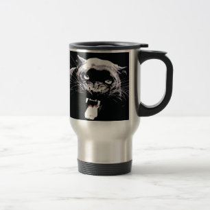 Mug De Voyage Yeux noirs et blancs de Jaguar