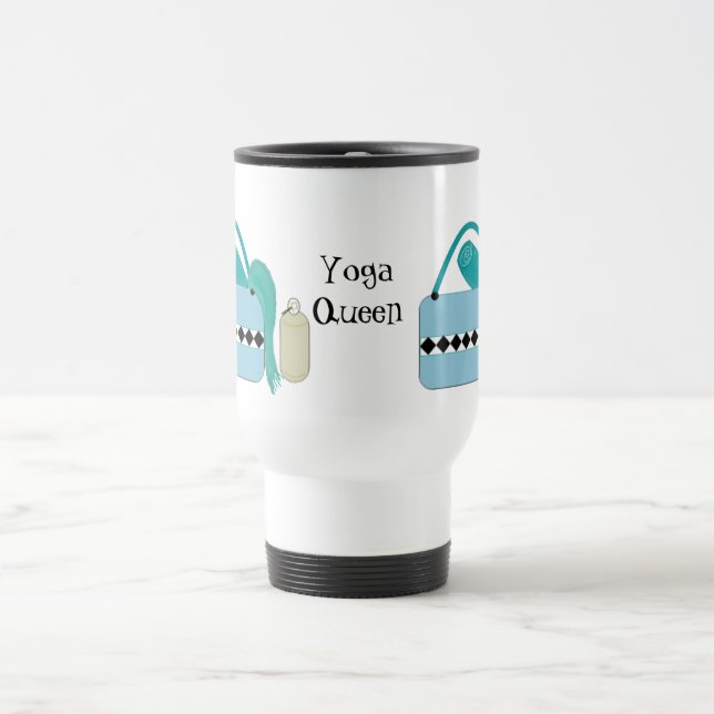 Mug De Voyage Yoga Queen Yoga Gear Design (Centre)