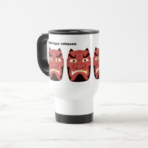 Mug De Voyage Yokai Oni personnalisé (démon japonais)