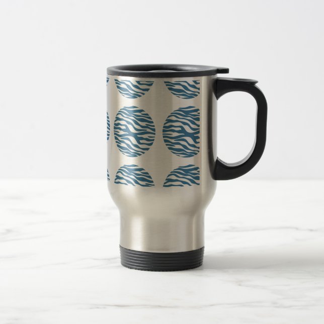 Mug De Voyage Zebra Print Pois Voyage Mug (Droit)