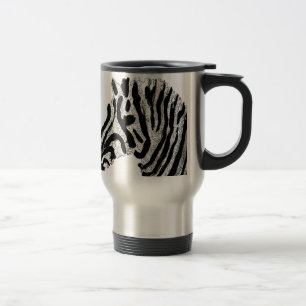 Mug De Voyage Zèbre Imprimer Animal rayé monochrome