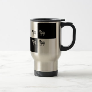 Mug De Voyage Zèbre noir et blanc