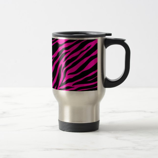 Mug De Voyage zèbre rose (Droit)