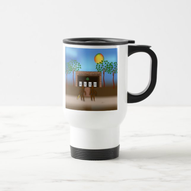 Mug De Voyage Zinglees ~ Recyclage (Droite)