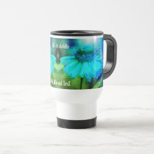 Mug De Voyage Zinnia Flower Abstrait Art personnalisé