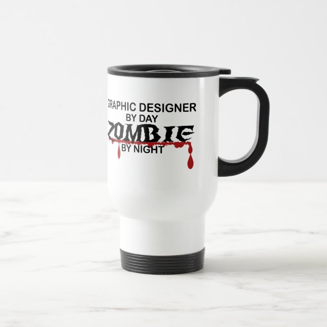 Mug De Voyage Zombi de concepteur (Droite)