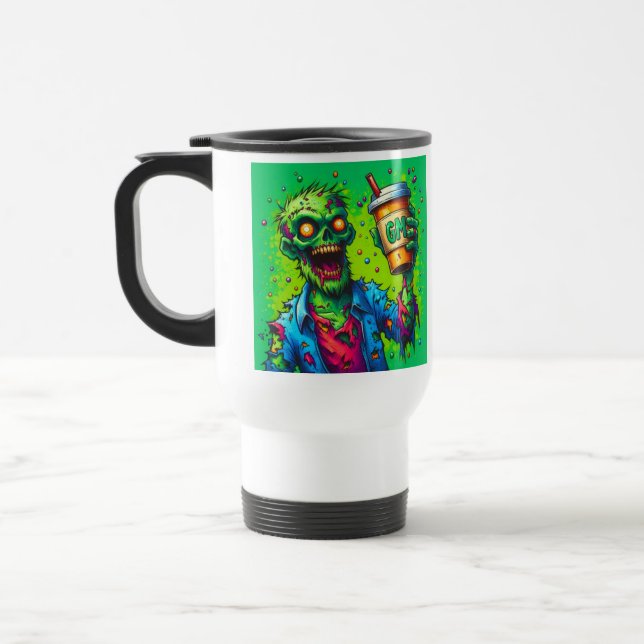 Mug De Voyage Zombies caféinés (Gauche)