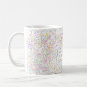 Mug De vraies étoiles de confettis colorées