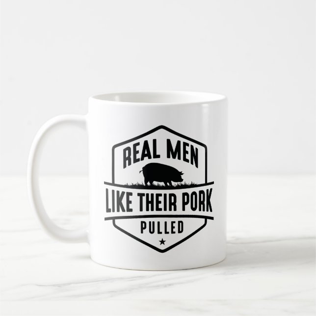 Mug De vrais Hommes Comme Leur Porc Pullé (Gauche)