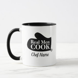 Mug De vrais hommes cuisinent un drôle de cadeau de Fê