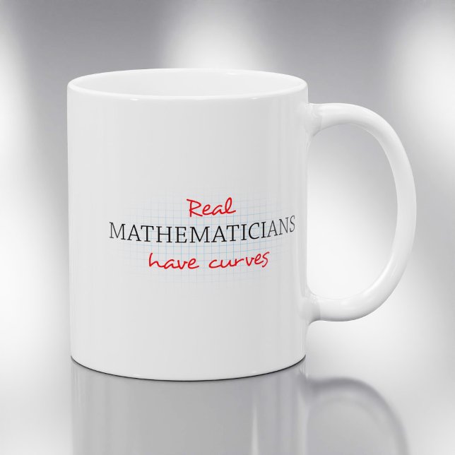 Mug De vrais mathématiciens ont des courbes | Drôle de (Créateur téléchargé)