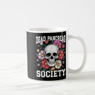 Mug Dead Pancreas Society Diabète Squelette Humour Fun