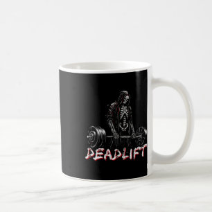 Mug Deadlift Skeleton Halloween Gym plaisanteries Weig