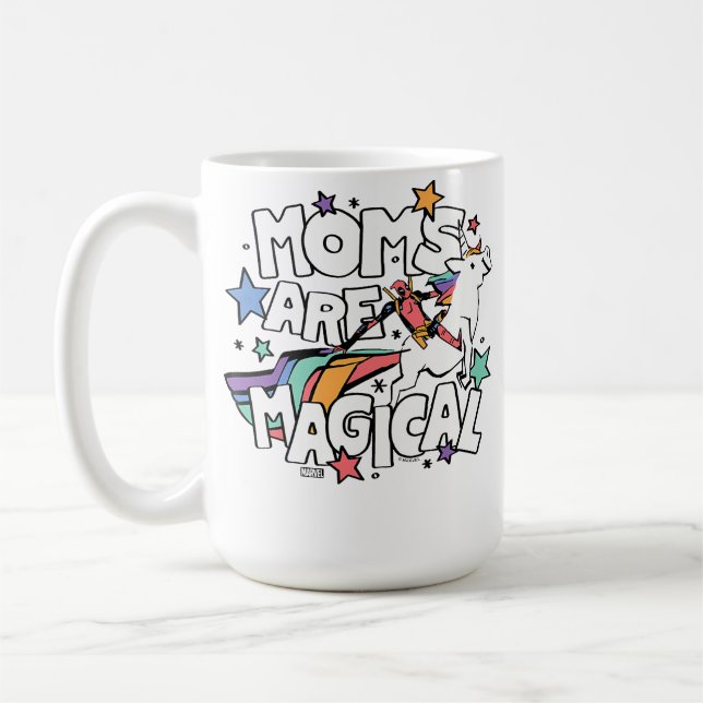 Mug Deadpool - Les mamans sont magiques la fête des mè (Gauche)