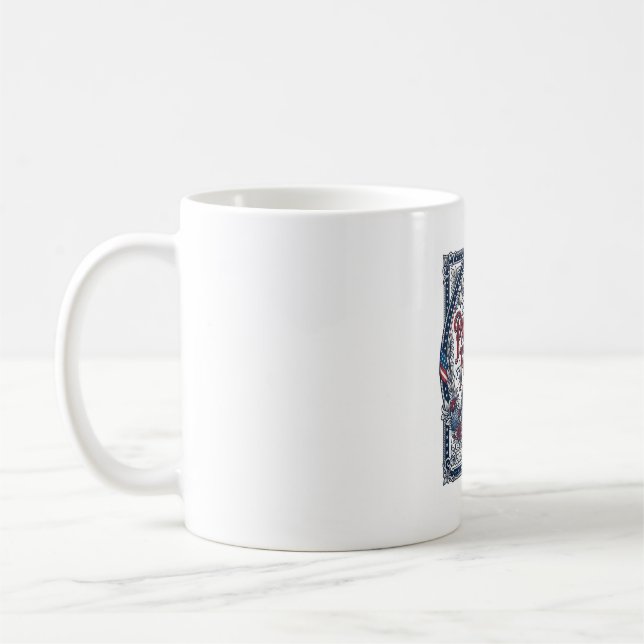 Mug Débardeur graphique vectoriel de jardin de campagn (Gauche)