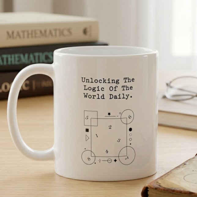 Mug Débloquer la logique du monde quotidien | Perspect (Créateur téléchargé)