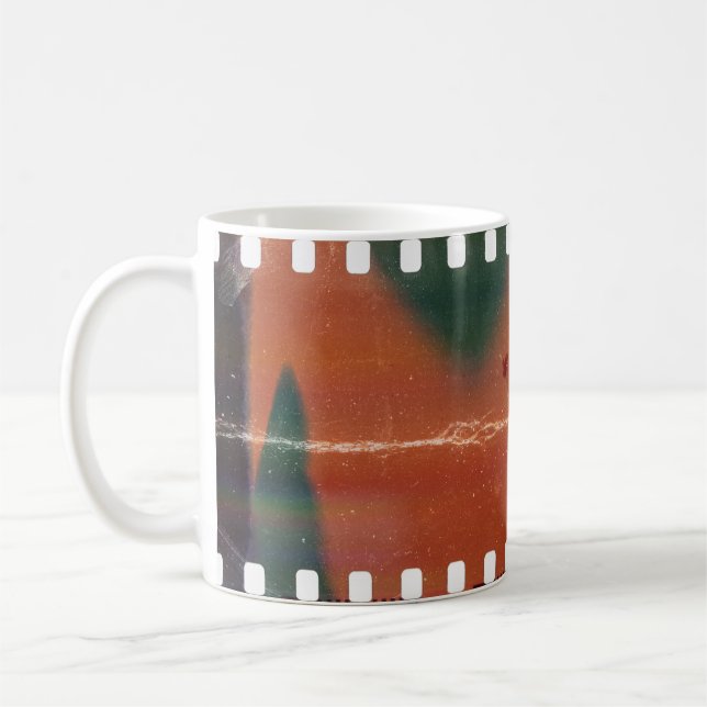 Mug Début de bande de film de 35 mm, rayures cool. (Gauche)