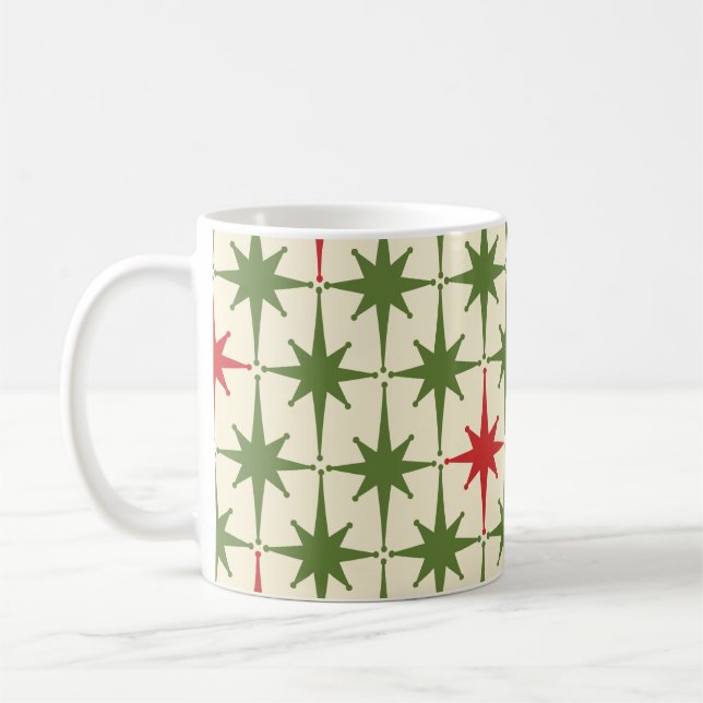 Mug Débuts de Noël modernes du Moyen-siècle (Gauche)