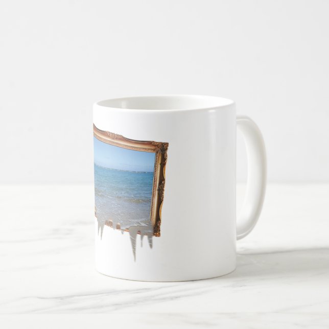 Mug Décalage de l'océan hors cadre d'image (Devant droit)
