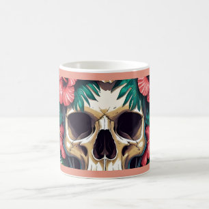 Mug Décay tropicale : Fleur et os