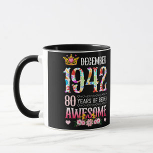 Mug Décembre 1942 80e anniversaire 80 ans merveilleux 