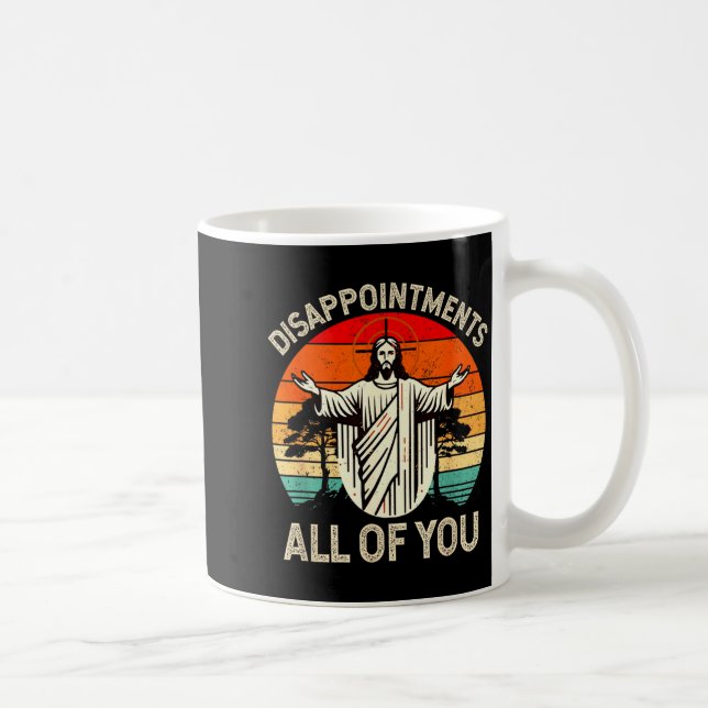 Mug Déception Rétro Vintage Vous Tous Chrétiens  (Droite)
