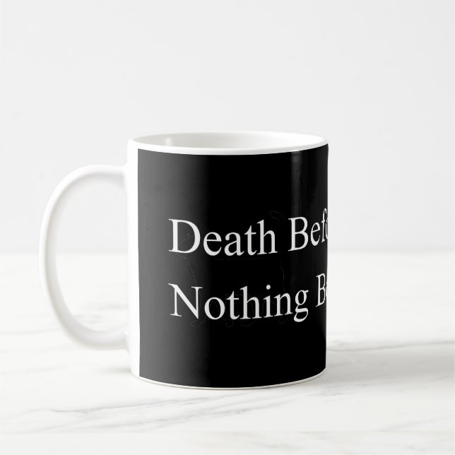 Mug Décès avant le déshonorant (Gauche)