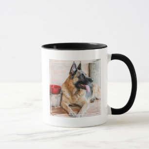 Mug Déchets Allemands Reposés Par Le Bassin D'Eau