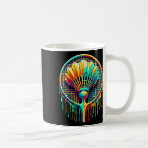 Mug Déchirer Paint Badminton Player Shuttle Racket