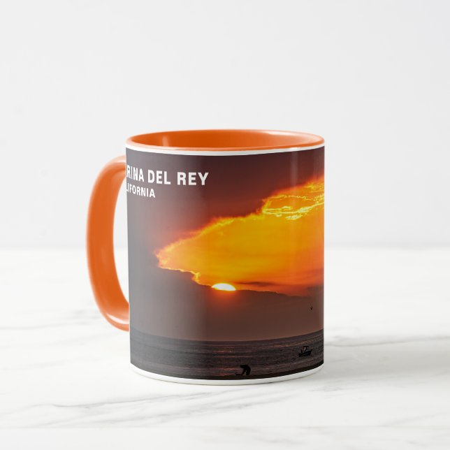 Mug Déchirure dans le ciel - Marina Del Rey, CA (Devant gauche)
