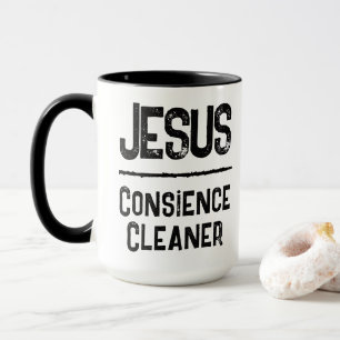 Mug Déclaration de foi chrétienne Nettoyeur de Conscie