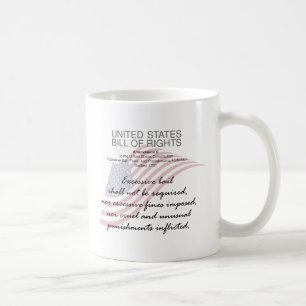 Mug Déclaration Des Droits Des États-Unis. Huitième am