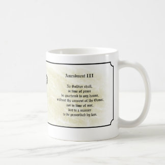 Mug Déclaration des droits - troisième amendement