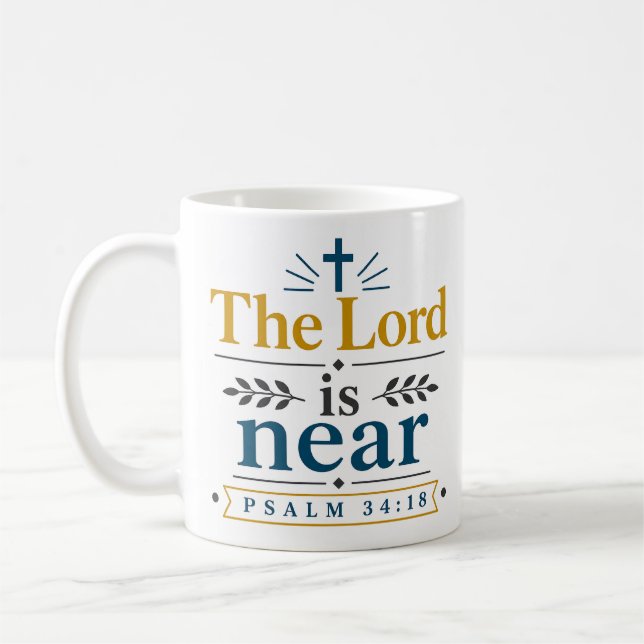 Mug Déclaration d'identité chrétienne Le Seigneur est  (Gauche)