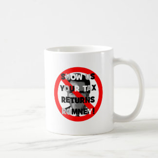 Mug Déclarations d'impôt de Romney