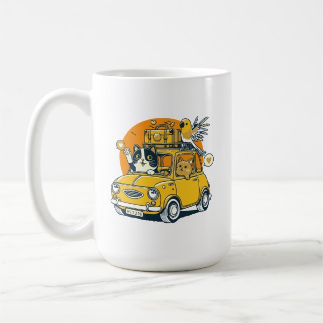 Mug Déclencher la frisson d'une excursion en voiture a (Gauche)
